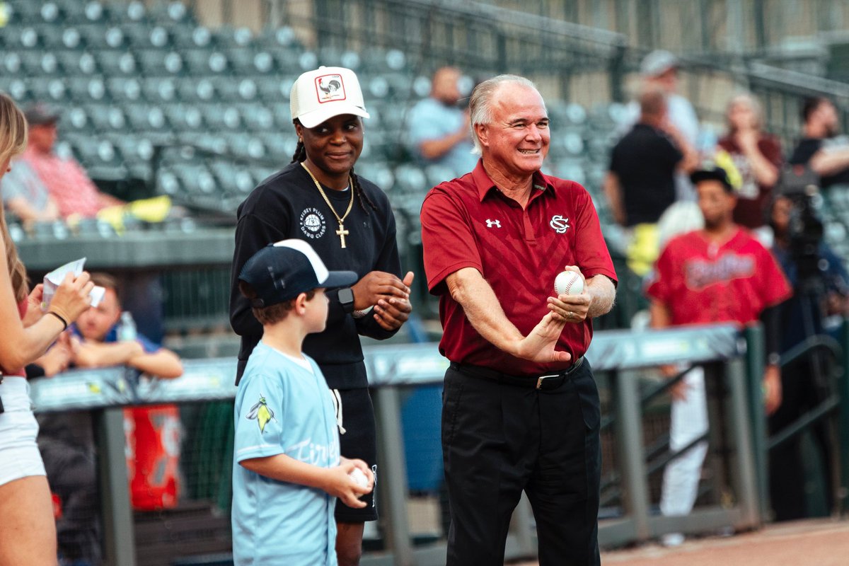 Paul Mainieri (@pmainierisc10) on Twitter photo Great night at Segra Park with the <a href="/ColaFireflies/">Columbia Fireflies</a> throwing out tonight’s first pitch. Columbia is a baseball town! Great night at Segra Park with the <a href="/ColaFireflies/">Columbia Fireflies</a> throwing out tonight’s first pitch. Columbia is a baseball town!