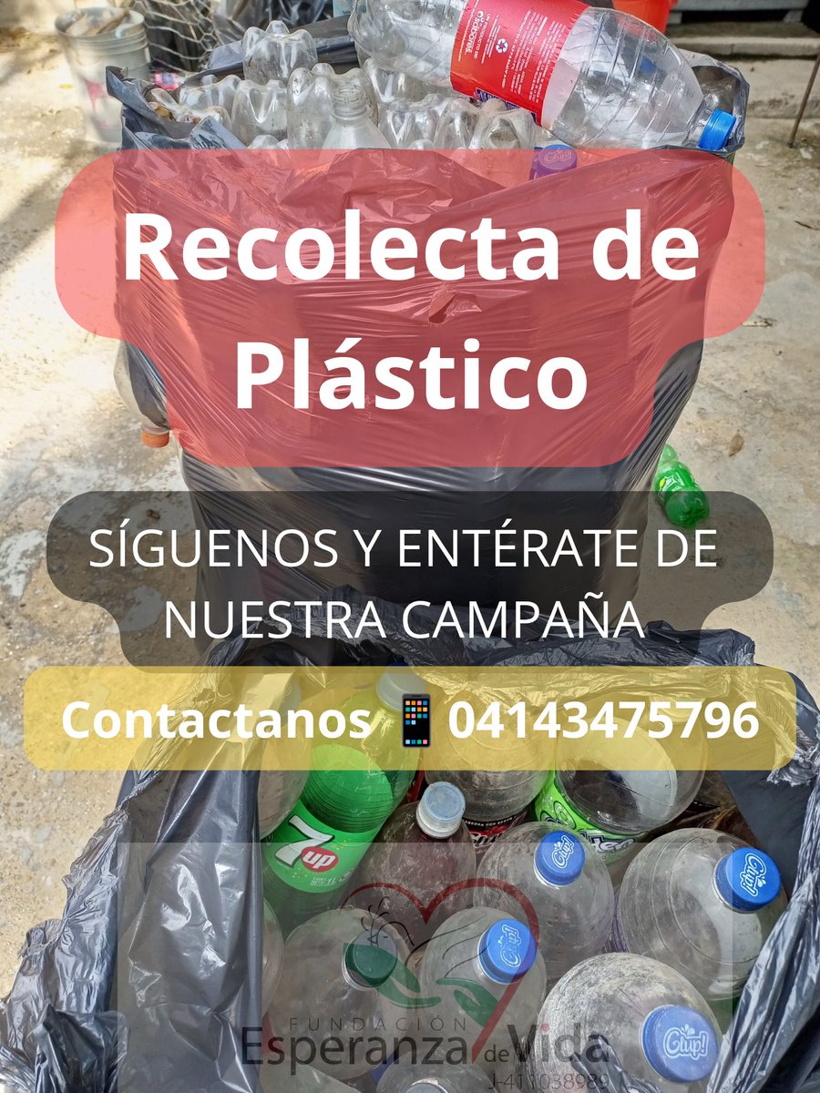 Te invitamos a ser parte de la Campaña Reciclando para la Vida ♥️♥️ 

Necesitamos recolectar toneladas de plástico para venderlo y con esos recursos comprar medicamentos y poder costear exámenes médicos de los casos sociales que tenga la Institución.
<a href="/AnonMundial/">αηση мυη∂ιαℓ</a>
@arpacuatros