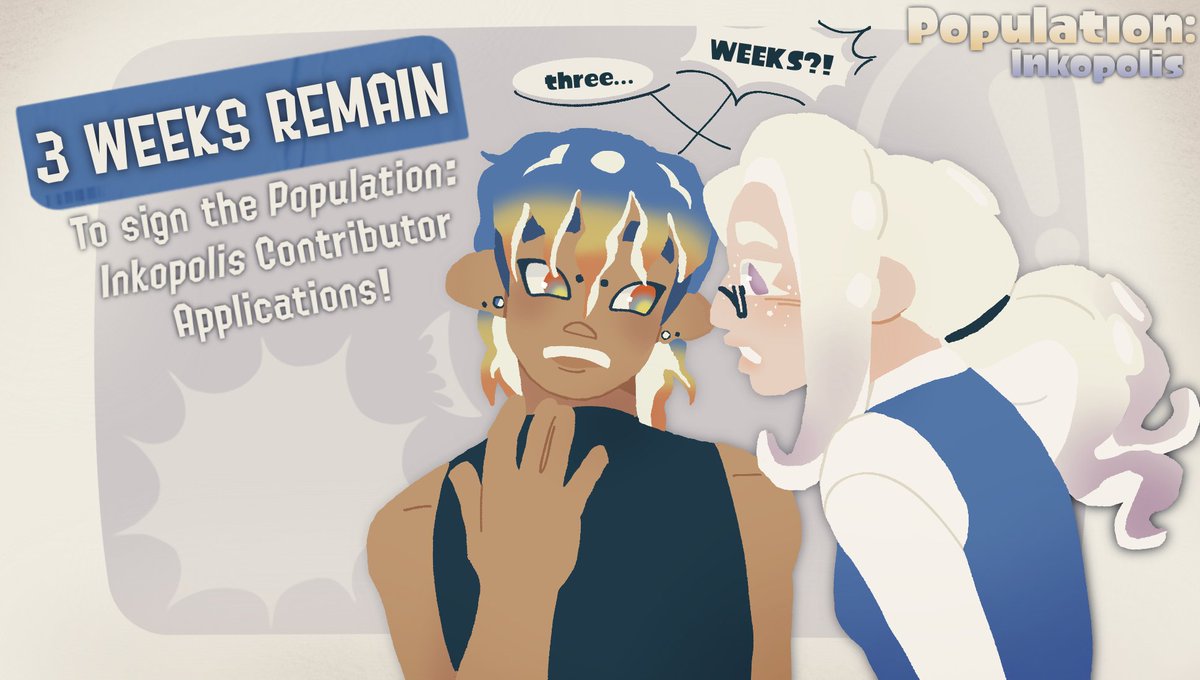 Hey creators! ★彡 Today marks 3 weeks until contributors applications close! If the idea of including your OC’s in the project sounds down your alley, sign up soon!