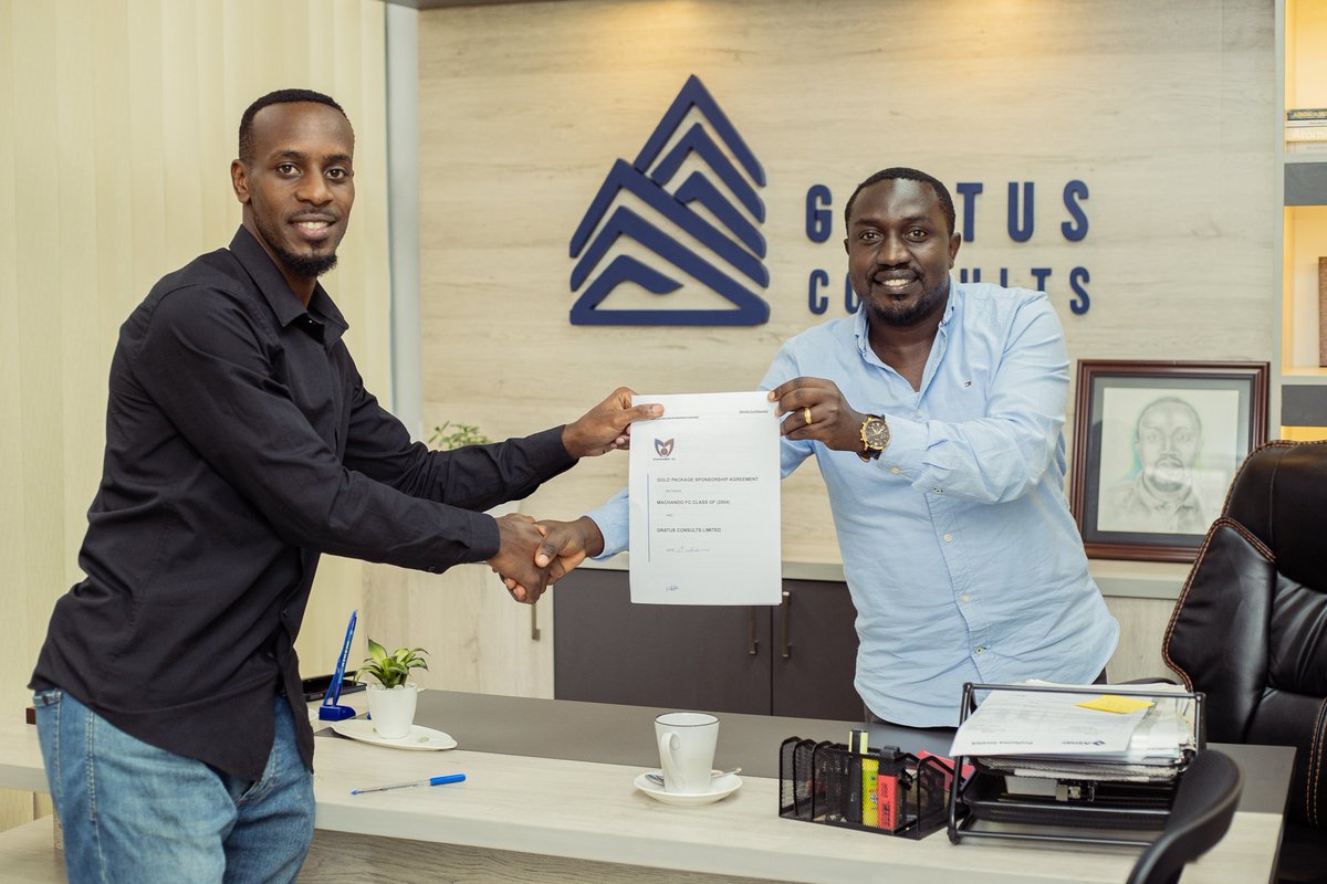BREAKING: <a href="/Machando04/">Machando FC</a>
have agreed a deal worth 10M Ugx with Gratus Consults Ltd ahead of the #NLLXV Season.
<a href="/Gratus_Consults/">Gratus_Consults</a> a real estate company will appear on the front of both the training and playing kits of Machando.
#UpTheMerchants  #NLLNews