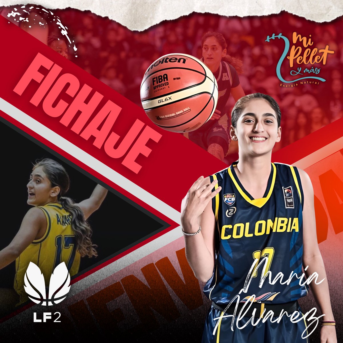 LeónBierzoSport (@leonbierzosport) on Twitter photo El <a href="/bfemeninoleon/">B.F. León</a> cierra su primera plantilla con el fichaje de la escolta colombiana de 1.70 metros y 23 años <a href="/mariacamalvarez/">Grandma</a>, procedente de la
<a href="/USFWBB/">USF Women's Basketball</a> de la NCAA DI. Actualmente se encuentra disputando la <a href="/americupw/">FIBA Women's AmeriCup</a> con su selección. El <a href="/bfemeninoleon/">B.F. León</a> cierra su primera plantilla con el fichaje de la escolta colombiana de 1.70 metros y 23 años <a href="/mariacamalvarez/">Grandma</a>, procedente de la
<a href="/USFWBB/">USF Women's Basketball</a> de la NCAA DI. Actualmente se encuentra disputando la <a href="/americupw/">FIBA Women's AmeriCup</a> con su selección.