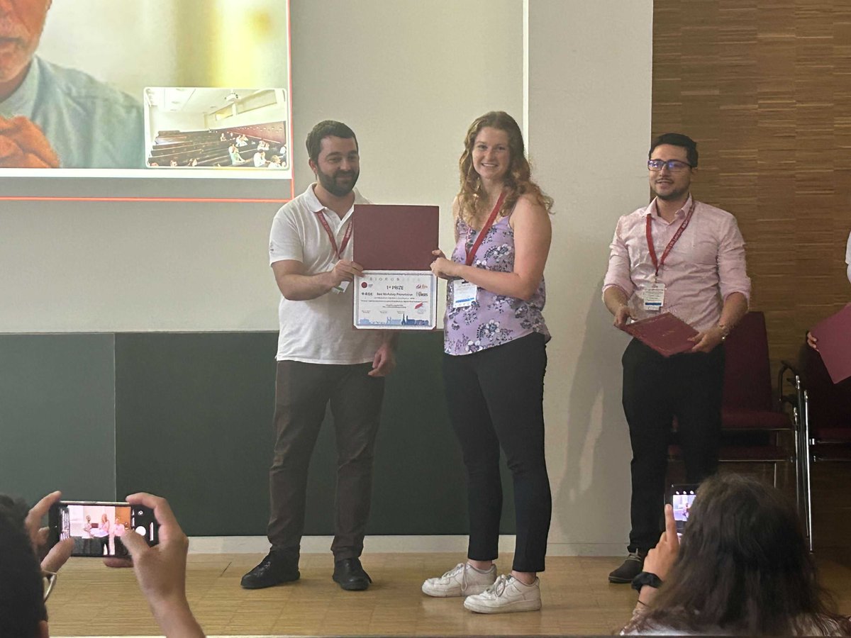 Rice Neuroengineering Initiative (@riceneuro) on Twitter photo 🎉 Congratulations to <a href="/MarcieOMalley/">Dr. Marcie O'Malley</a> lab member Erin Mahan for her first prize-winning "Best Workshop Presentation" at BioRob2024 in Heidelberg, Germany, this week! 🇩🇪#Glückwunsch #robotics #exoskeleton #BioRob2024 🎉 Congratulations to <a href="/MarcieOMalley/">Dr. Marcie O'Malley</a> lab member Erin Mahan for her first prize-winning "Best Workshop Presentation" at BioRob2024 in Heidelberg, Germany, this week! 🇩🇪#Glückwunsch #robotics #exoskeleton #BioRob2024