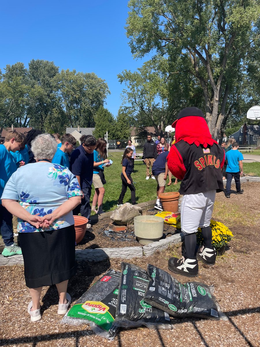 A tradition at Hope Hall School is the "Burying Of The I Cant's". This helps to set the tone for the rest of the school year that everyone "can". We were fortunate enough to have Grant Anderson &amp; Spike from the Rochester Red Wings join us for the fun. What a great day!