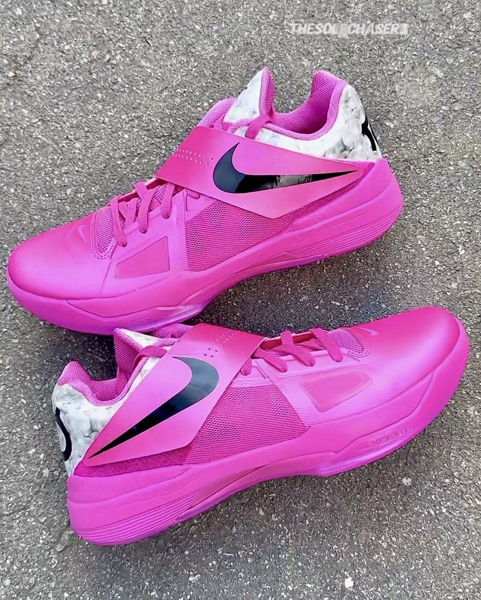 nicekicks's tweet image. The 2024 “Aunt Pearl” Nike KD 4’s are set for October 3 release 🌸✨