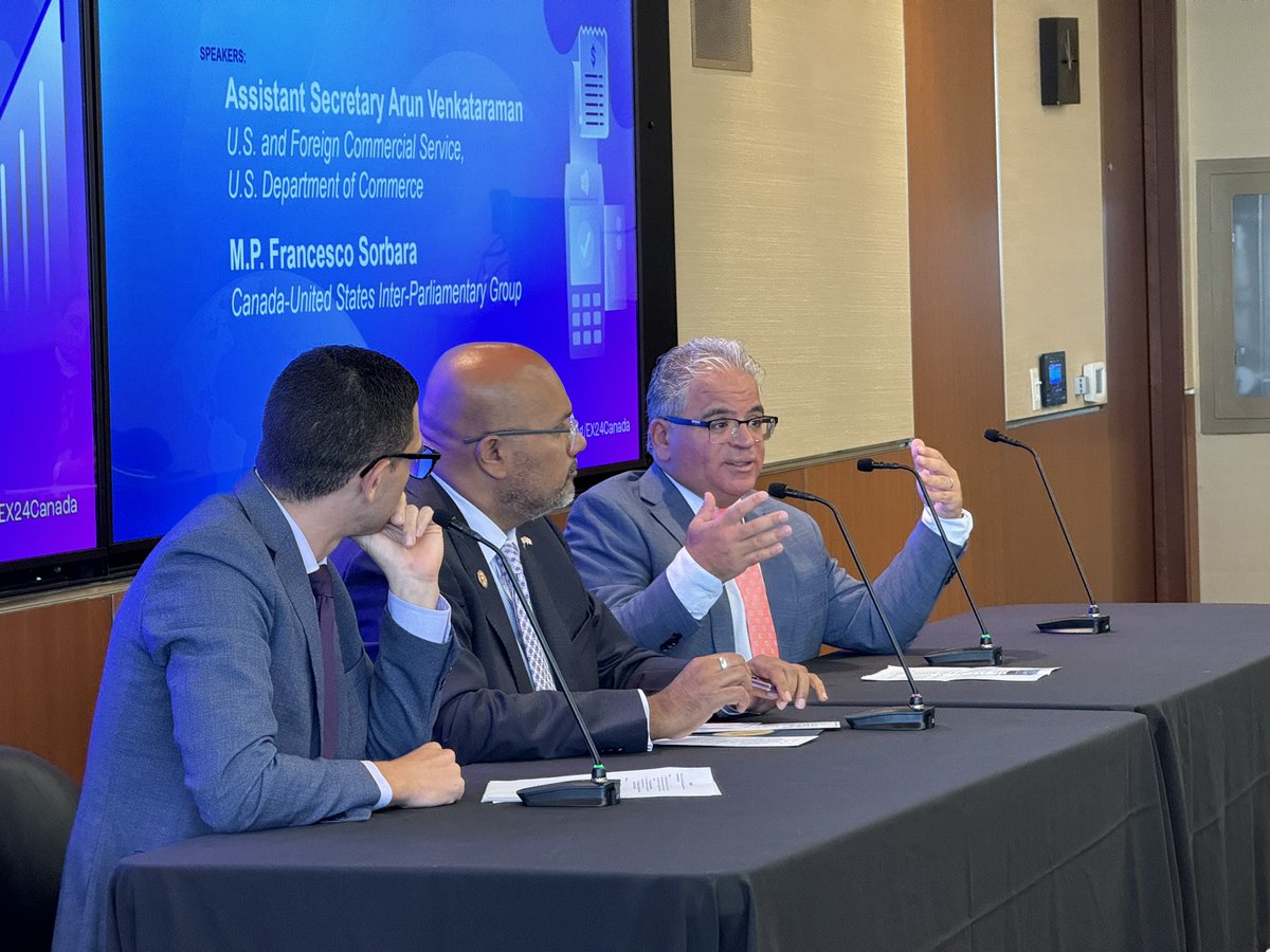fsorbara's tweet image. An insightful fireside chat at the Entrepreneurship Exchange 2024 with @SmBizRoundtable Co-Executive Director @rhettbuttle &amp;amp; Assistant Secretary of Commerce for Global Markets &amp;amp; Director General of the US and Foreign Commercial Services @CommerceGov Arun Venkataraman discussing…