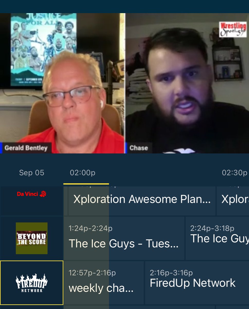 GBentleyDRescue's tweet photo. On #FiredUPNetwork and @local_wrestling we’re talking @AEW and @fountaincitypro big weekend shows coming @fountaincitypro on the 6th and #AEWAllout on the 7th! Check it out on your TV! https://t.co/5gYanspswJ