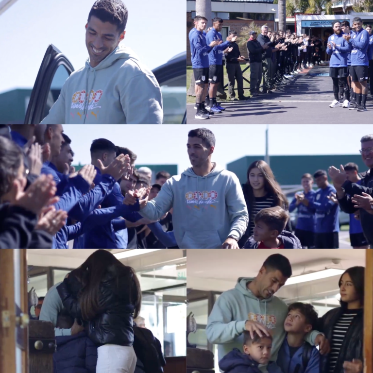 Luis Suárez fue recibido con un PASILLO en su última entrada como jugador al complejo de la Selección de Uruguay. Compañeros, funcionarios y trabajadores se reunieron para rendirle homenaje a su máximo goleador histórico. Qué momento tan especial vivió El Pistolero acompañado de