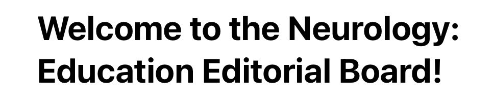 I have been selected as a Trainee Editorial Board Member for <a href="/GreenJournal/">Neurology Journal</a> #NeurologyEducation! I am excited to continue learning from education experts and witness firsthand innovation in neurology education! 🧠 Thanks to <a href="/FurrStimming/">efurr</a> for her invaluable mentorship!