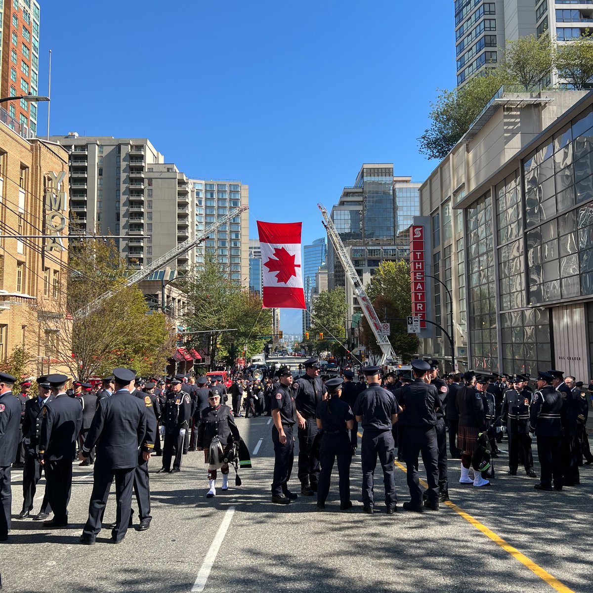 Today, hundreds of service men and women came together to honour Captain Ron Hegedus, as well as pay their respects to his family. Thank you to partner agencies, fire services from across Canada and the community who joined us today.