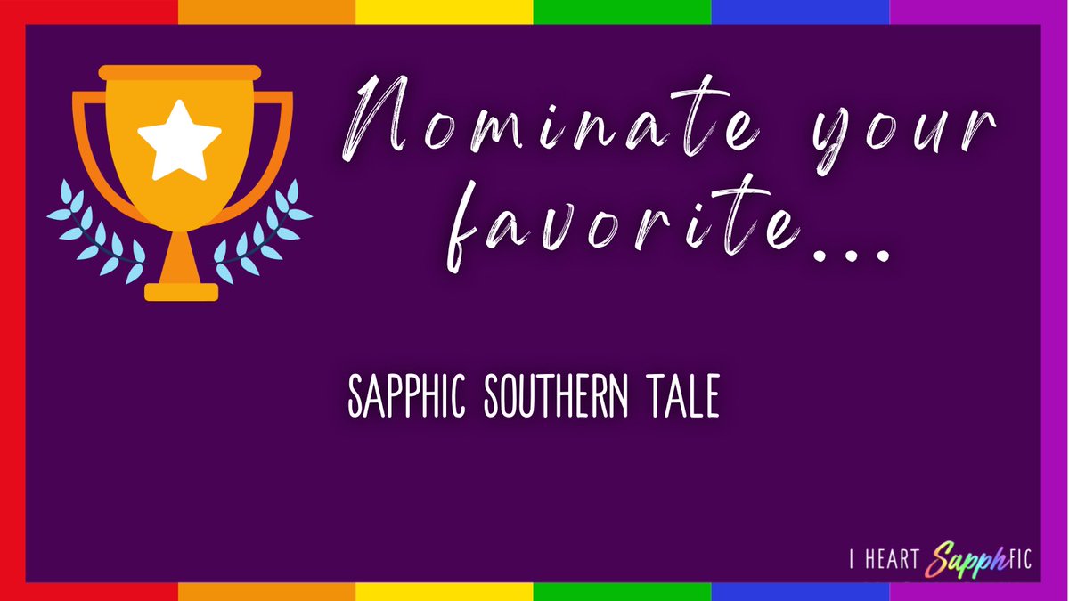 This week we want to know – what is your favorite #sapphic Southern (US based) tale? As always, we'll be making a poll, so be sure your favorite makes the list!

#SapphicFiction #QueerReads #IHSReadingChallenge
