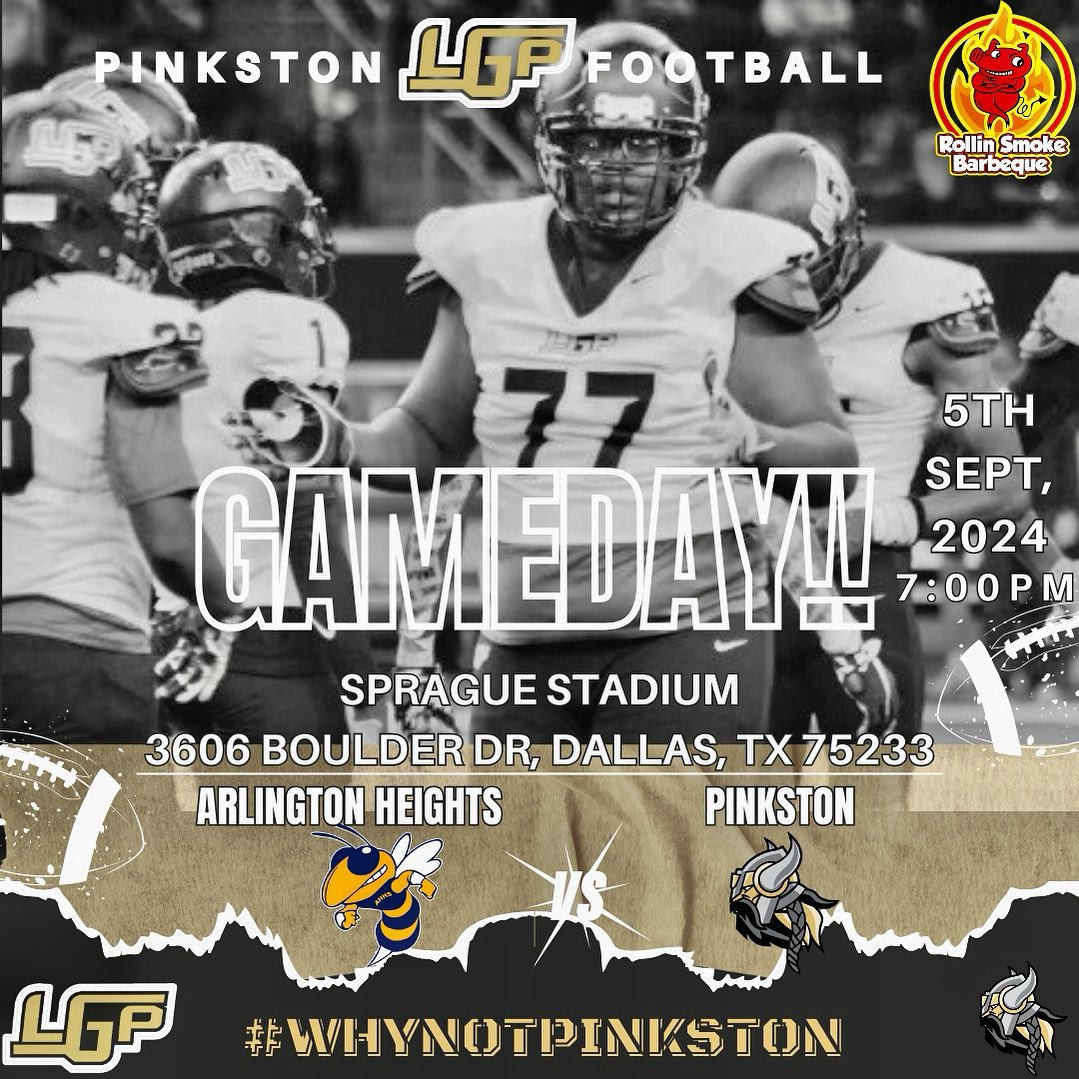 Gameday is back!! We’re set to go bounce back against Arlington Heights today at Sprague! Bring out everybody, this will be a good one! #Rowtheboat #Potws #Whynotpinkston