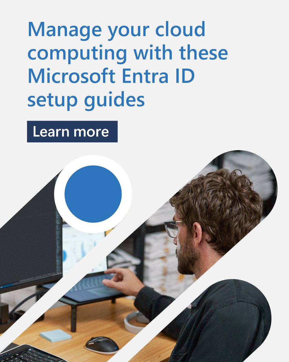 💯 Simplify user management with Microsoft Entra ID. Our setup guides make it easier for admins to manage multiple user credentials, services, and permission access. 

Learn more: msft.it/6016m1Exw #IAM #SMB