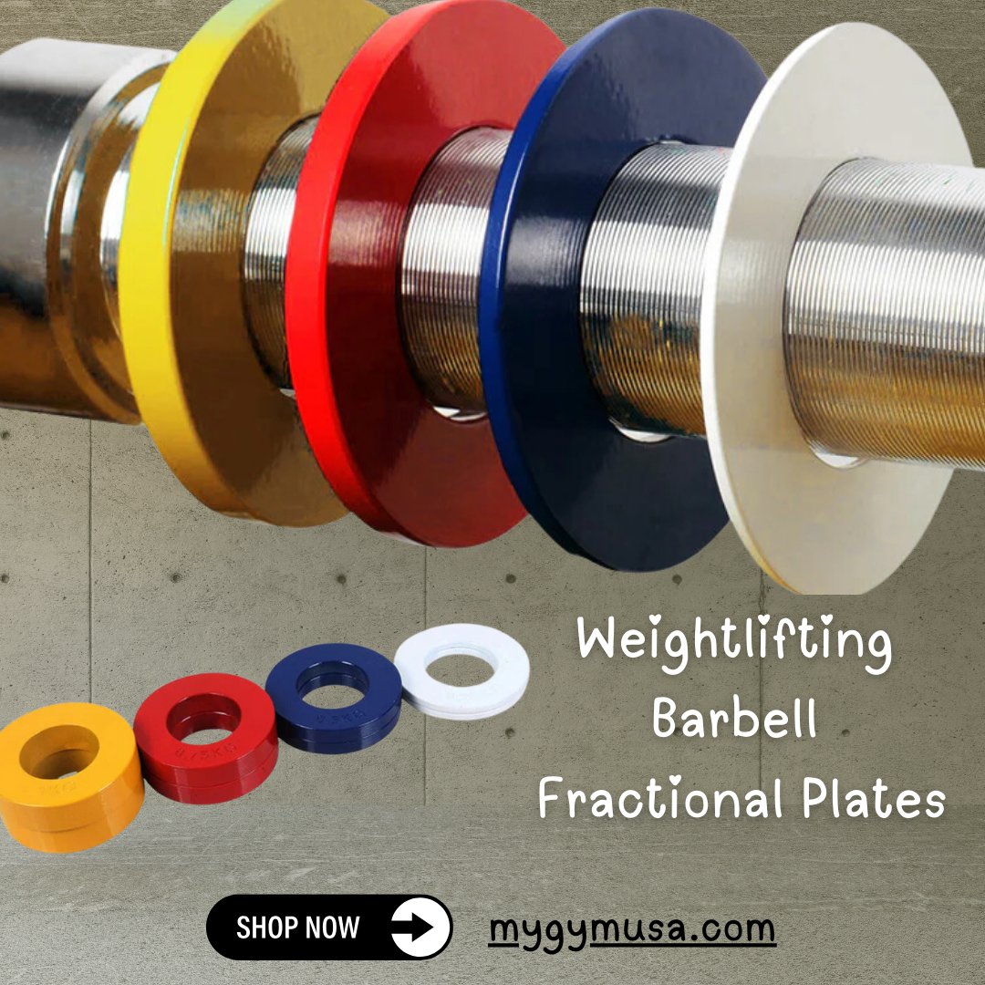 MyGymUsa's tweet photo. Take your strength training to the next level with our Weightlifting Barbell Fractional Plates! 🏋️‍♂️💪 Perfect for making gradual progress, these fractional plates allow you to add small, precise increments to your lifts.
Shop Now: https://t.co/MWRR43UDOx https://t.co/gSIrbMYJzh