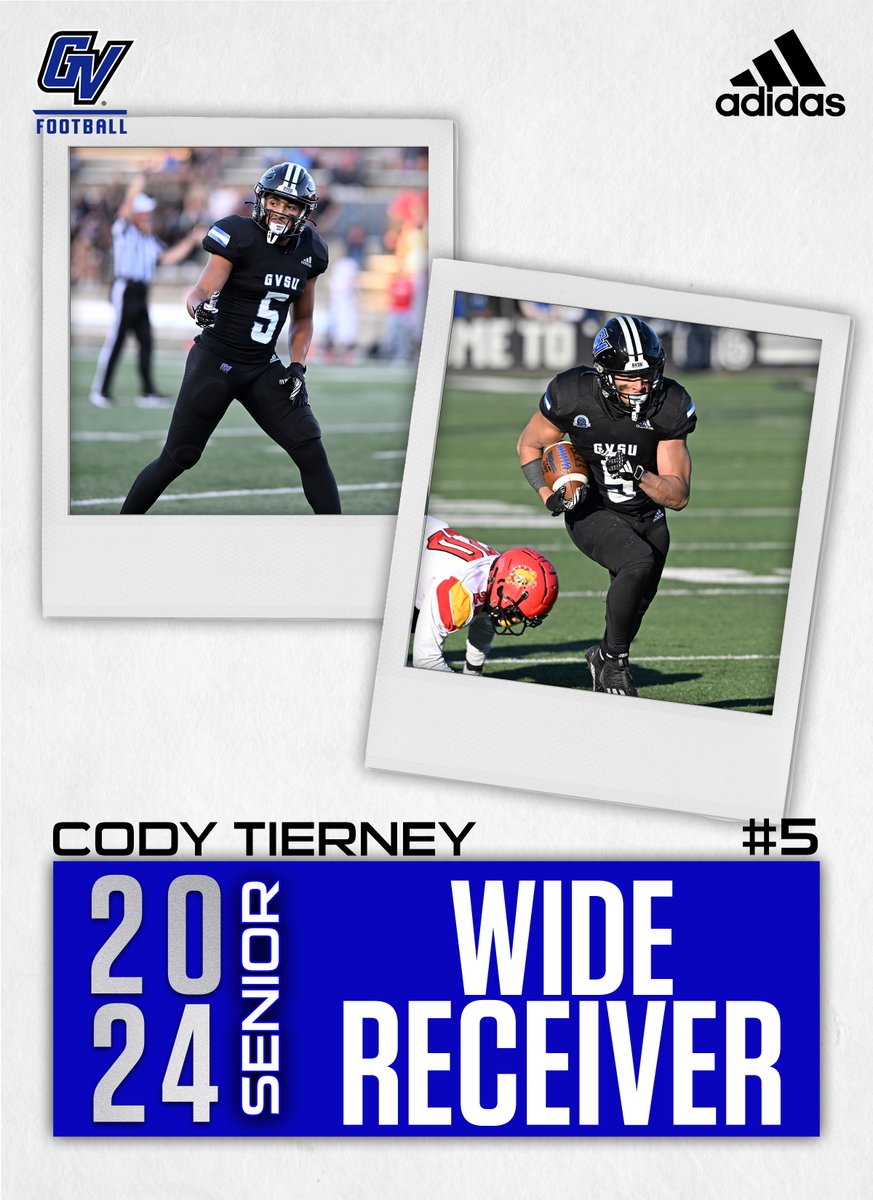 Senior wide receiver and All-GLIAC performer who is set for a big senior season. Tallied 103 receptions for 1,562 yards and 12 TDs, while accounting for 1,764 all-purpose yards. #AnchorUp