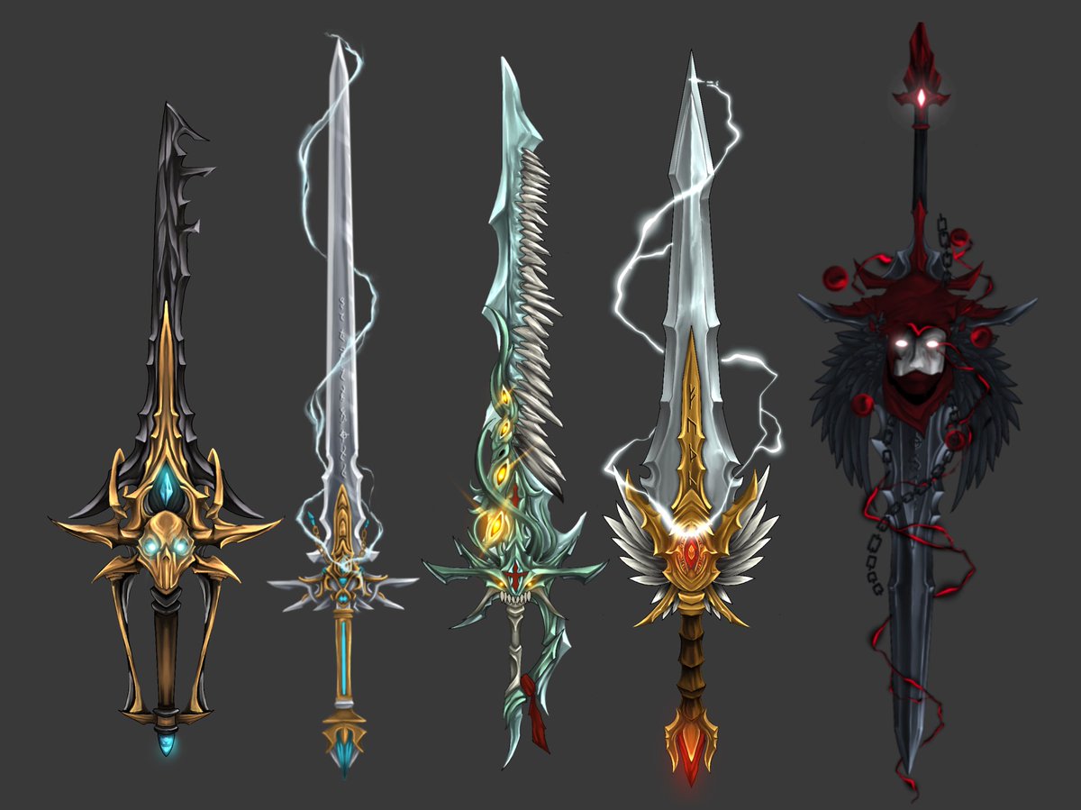 All the neat weapons I’ve made so far!