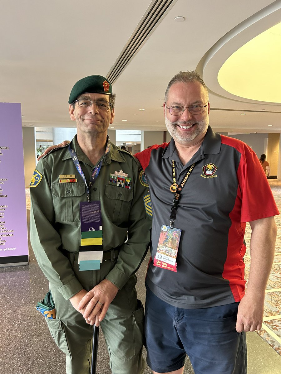 RMNavy's tweet photo. TRMN was well represented at DragonCon last weekend.  We supported David Weber, supported the Baen Books table, and took part in the parade. So good to see everyone. https://t.co/KCOjNuYJdO