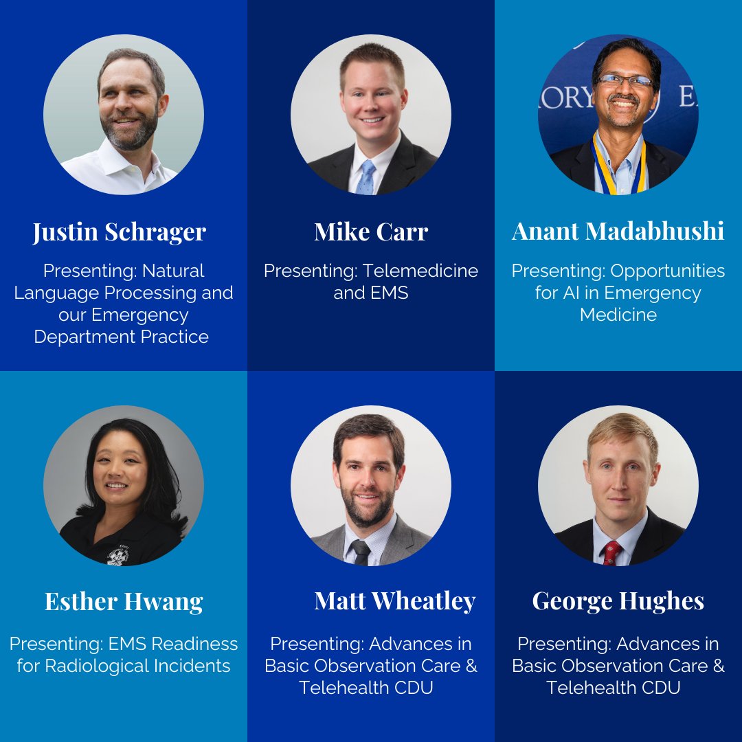 Just one week until Frontiers in Advanced Emergency Care! Don’t miss out on seeing these amazing speakers and more. Can’t be there in person? Register virtually to join the event online! 🌐Register here: cmetracker.net/EMORY/Publishe…