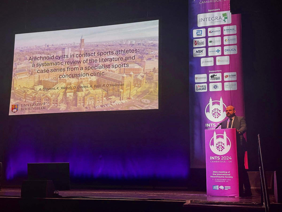 UHB Neurosurgery (@uhbneurosurgery) on Twitter photo We were well represented in the #sportsconcussion session on Wednesday with plenary talks by <a href="/belli_brain/">Tony Belli</a> and <a href="/philohalloran/">Phil O'Halloran</a>, followed by a podium presentation by <a href="/AndrewRStevens/">Andrew Stevens</a> on arachnoid cysts in athletes in our #sportsconcussion clinic We were well represented in the #sportsconcussion session on Wednesday with plenary talks by <a href="/belli_brain/">Tony Belli</a> and <a href="/philohalloran/">Phil O'Halloran</a>, followed by a podium presentation by <a href="/AndrewRStevens/">Andrew Stevens</a> on arachnoid cysts in athletes in our #sportsconcussion clinic