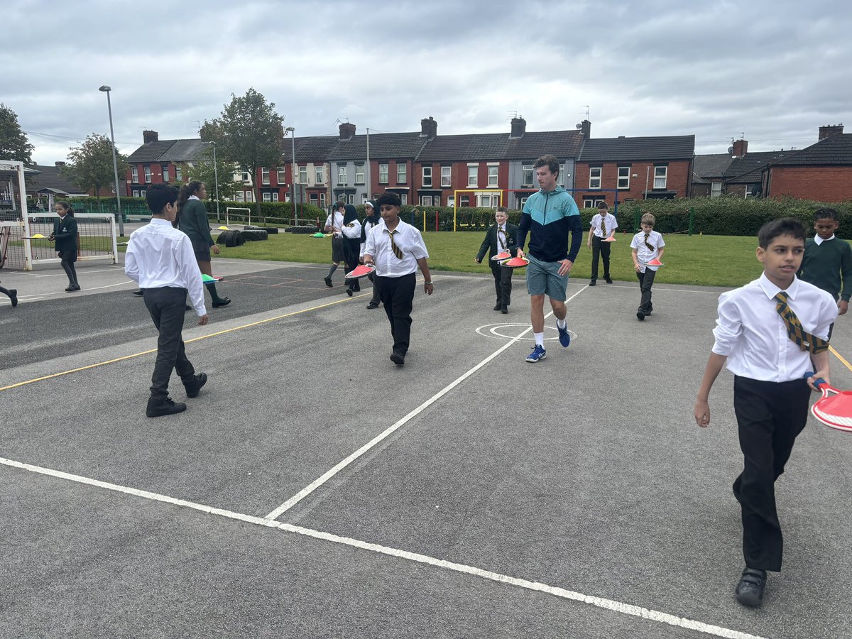 Coach James started another term of tennis lessons for Y6. 

We are looking to build on last year’s knowledge and skills to help improve our ability to play tennis competitively. 

<a href="/hgprimary/">Heygreen Primary</a> <a href="/RainbowEduMAT/">Rainbow Education MAT</a>