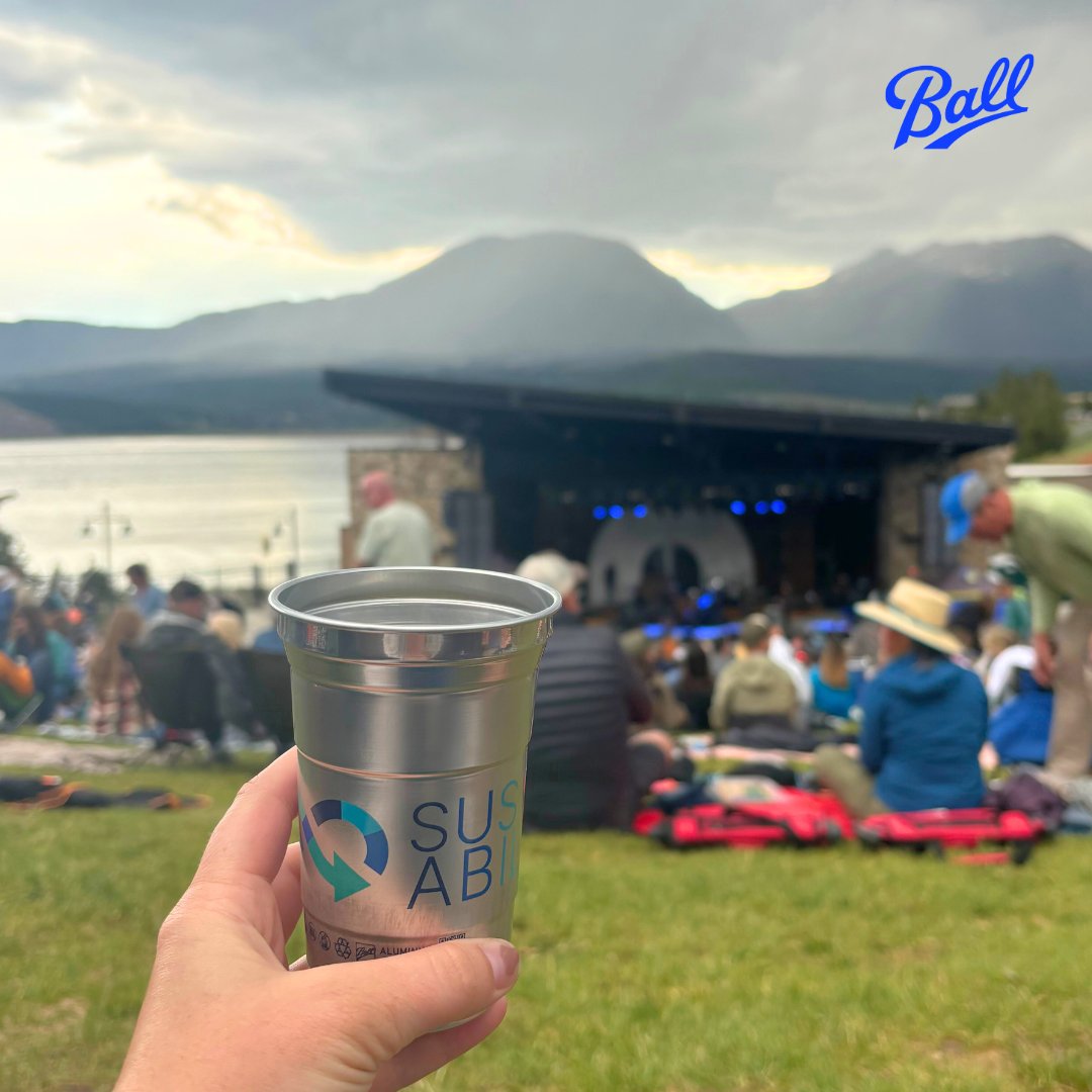 Enjoy live music sustainably with Ball Aluminum Cups!® 🎶 Cool to the touch, sturdy, and recyclable, our cups are perfect for your next concert outing. Raise a cup to great music and sustainability! #LiveMusic #Recycling