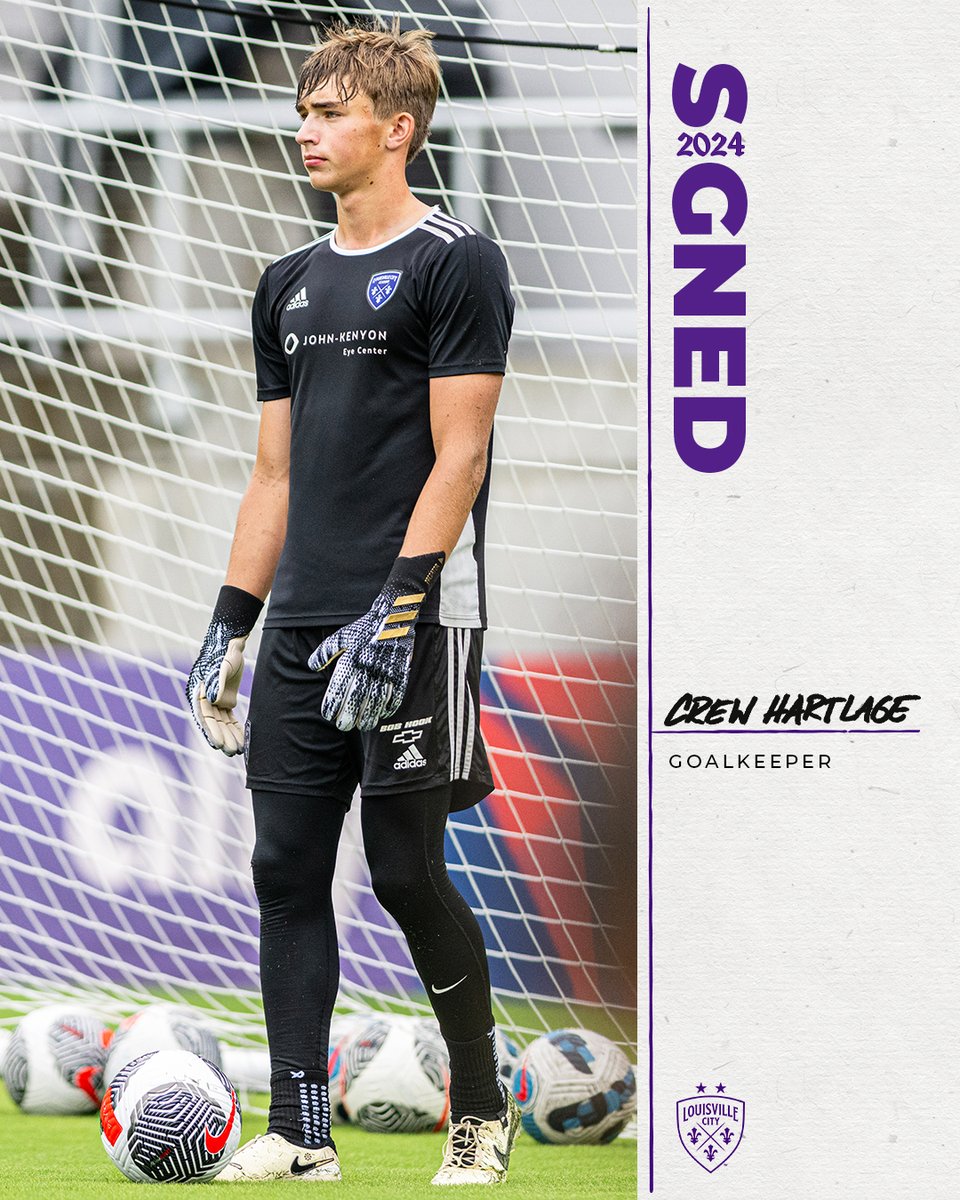 Louisville City FC (@loucityfc) on Twitter photo Two more <a href="/LouCityAcademy/">Louisville City FC Academy</a> stars are joining the first team! 🤩
We're excited to sign midfielder Brandon Dayes and goalkeeper Crew Hartlage to USL Academy contracts: bit.ly/4gb477N Two more <a href="/LouCityAcademy/">Louisville City FC Academy</a> stars are joining the first team! 🤩
We're excited to sign midfielder Brandon Dayes and goalkeeper Crew Hartlage to USL Academy contracts: bit.ly/4gb477N