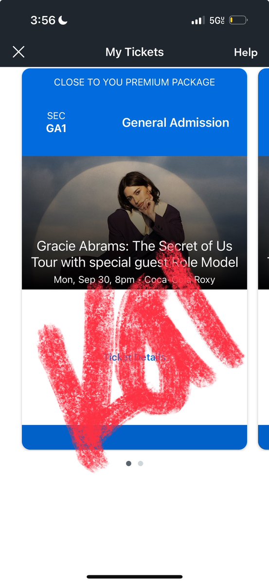 treelors's tweet photo. wts 2 gracie abrams close to you tickets to coca cola roxy for sept 30th, paypal g&amp;s, willing to provide as much proof needed, $200 each !!! https://t.co/ayITOJsxdm