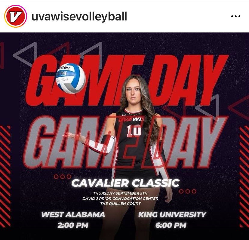 Gameday in Wise!
Senior 🏐 Season
Go Dannah #10
#GoCavsGo