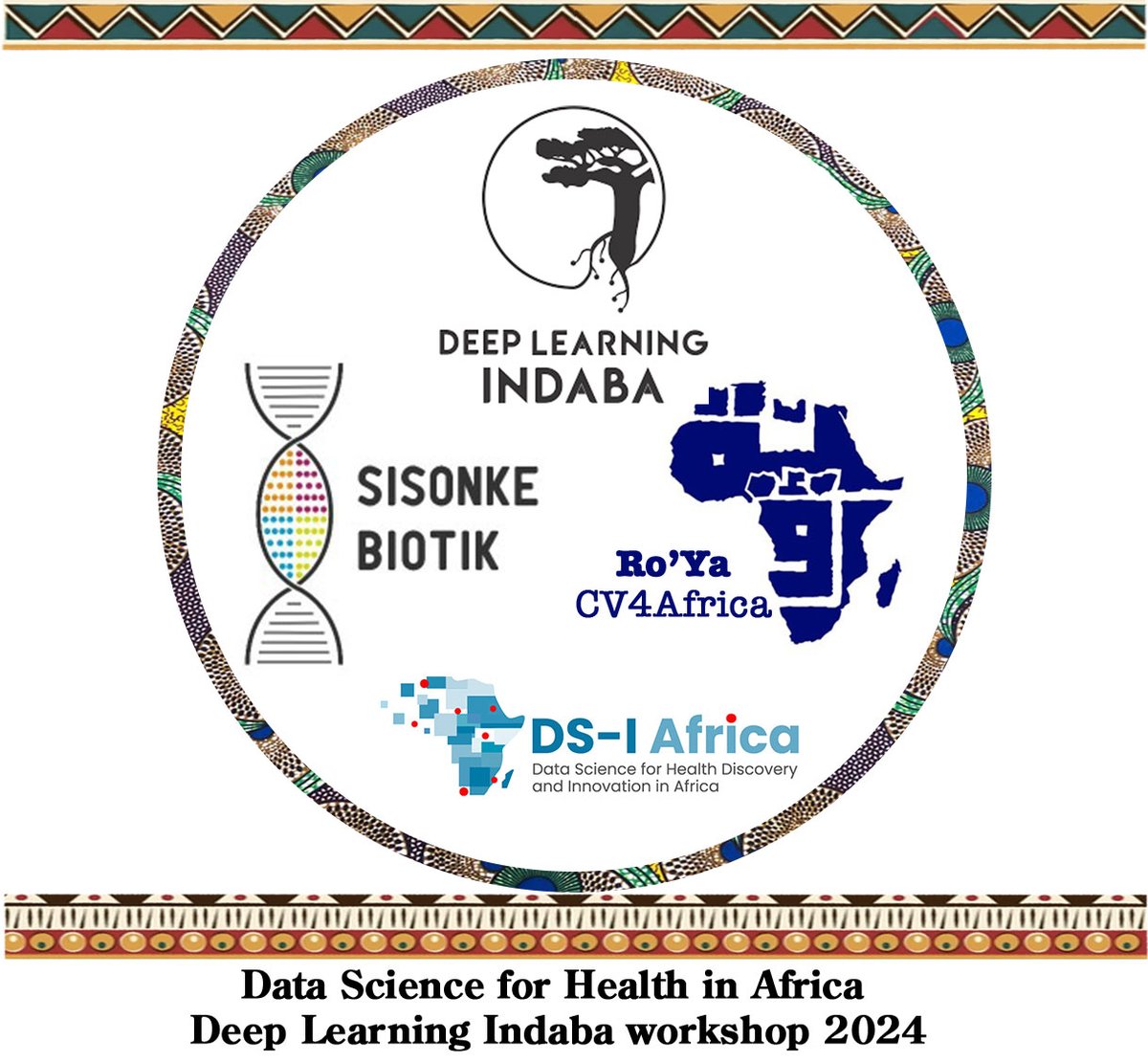 SisonkeBiotik (@sbiotik) on Twitter photo Data Science for Health in Africa workshop at <a href="/DeepIndaba/">Deep Learning Indaba</a> Senegal 2024. Co-organized with <a href="/RoyaCV4Africa/">Ro'ya CV4Africa</a> and supported by <a href="/DSI_Africa/">DS-I Africa</a>. Thanks to the wonderful team of organizers.
Date: Friday 6th Sept, 2024 (Full day event) Link to Webpage: ro-ya-cv4africa.github.io/homepage/event… Data Science for Health in Africa workshop at <a href="/DeepIndaba/">Deep Learning Indaba</a> Senegal 2024. Co-organized with <a href="/RoyaCV4Africa/">Ro'ya CV4Africa</a> and supported by <a href="/DSI_Africa/">DS-I Africa</a>. Thanks to the wonderful team of organizers.
Date: Friday 6th Sept, 2024 (Full day event) Link to Webpage: ro-ya-cv4africa.github.io/homepage/event…