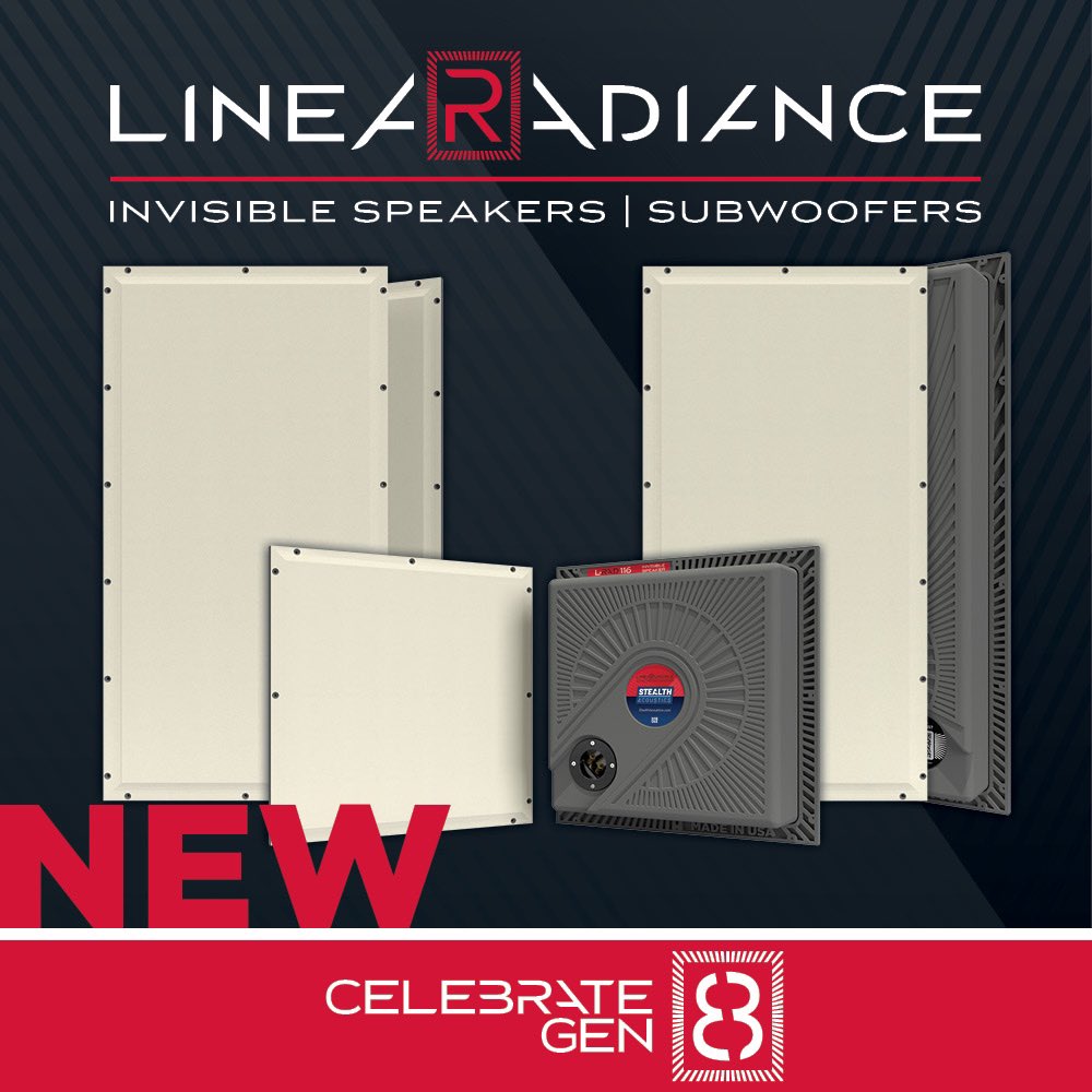LineaRadiance invisible speakers. 

Available now!