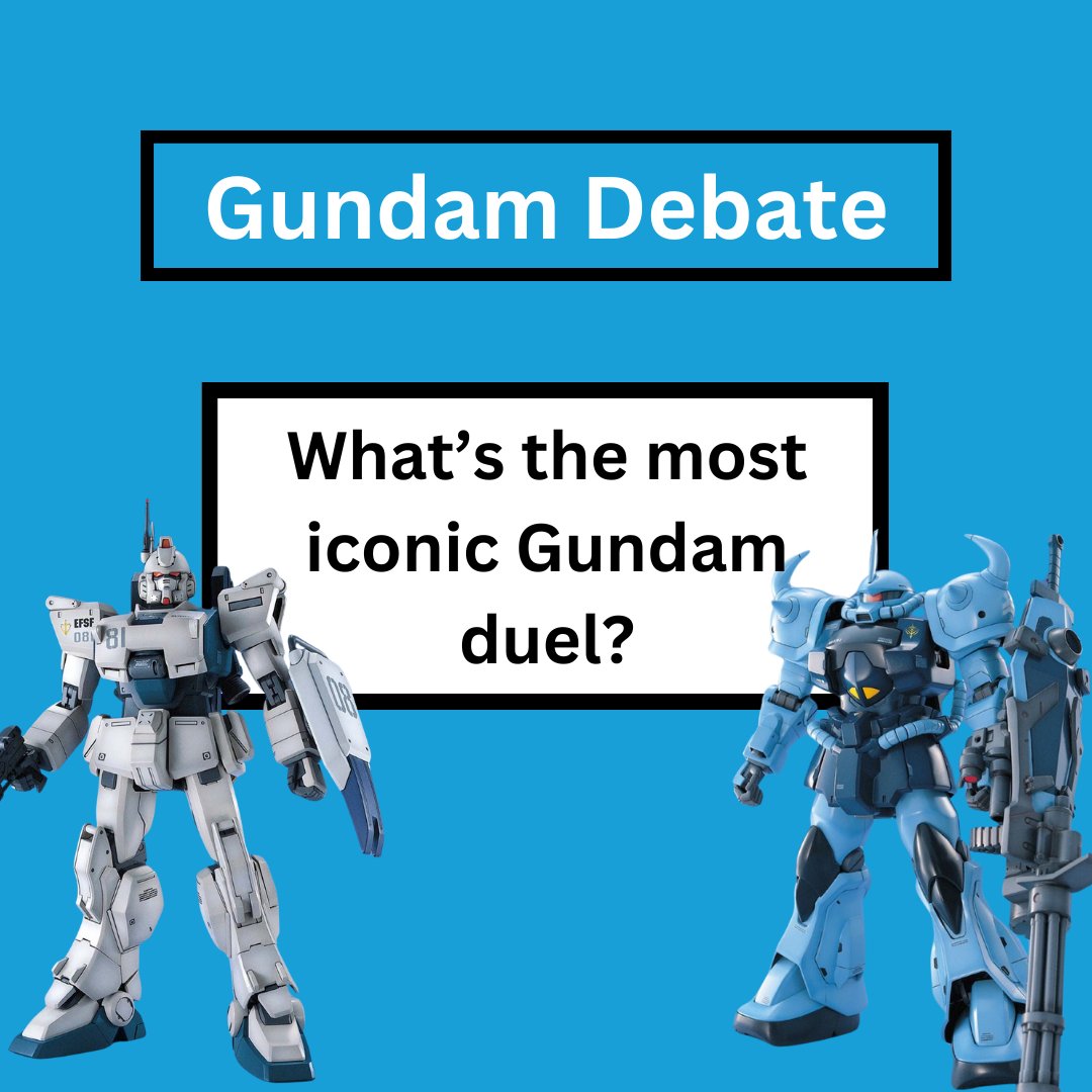 MechaWarehouse's tweet photo. Gundam Debate: What's the most iconic Gundam duel? https://t.co/uCRjJDKhGv