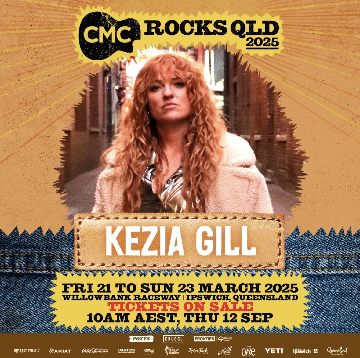 Kezia Gill (@keziagillmusic) on Twitter photo Guys…. We’re going down under!! 🇦🇺🦘
I’m absolutely ecstatic to announce that I’ll be playing <a href="/cmcrocksfest/">CMC Rocks QLD</a> 2025 and I cannot wait to fly the flag for UK Country Music in Queensland, Australia!
Tickets available from 12th September from cmcrocks.com/tickets Guys…. We’re going down under!! 🇦🇺🦘
I’m absolutely ecstatic to announce that I’ll be playing <a href="/cmcrocksfest/">CMC Rocks QLD</a> 2025 and I cannot wait to fly the flag for UK Country Music in Queensland, Australia!
Tickets available from 12th September from cmcrocks.com/tickets