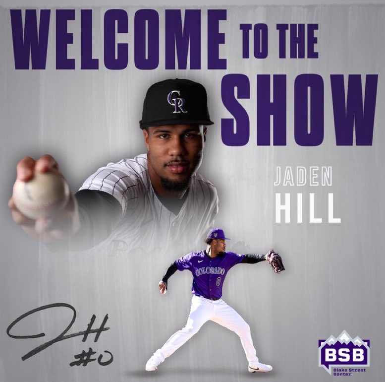 It’s go time. Welcome to the big leagues <a href="/iam_Jaden_Hill/">Jaden Hill</a>