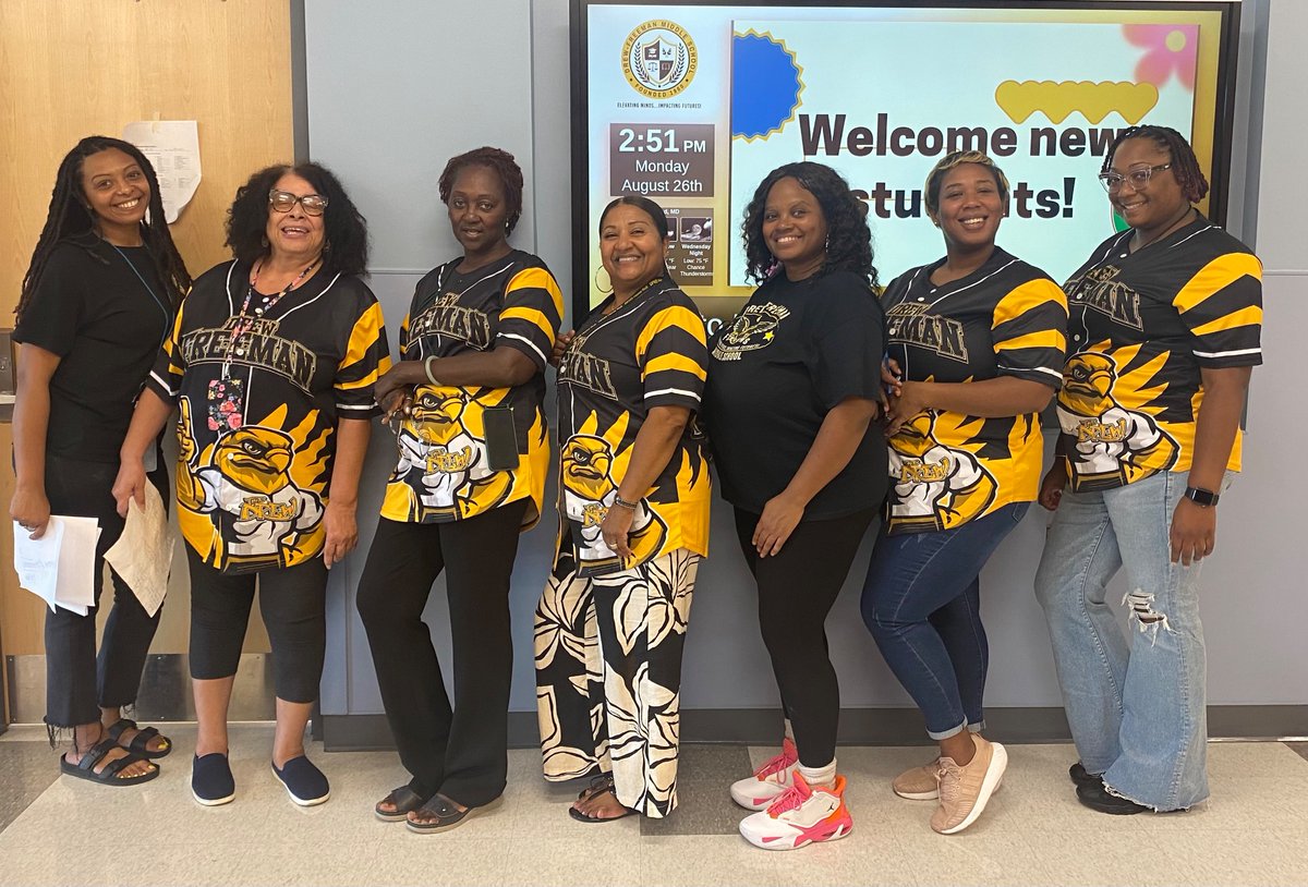 DFMS_PGCPS's tweet image. DFMS is Falcon Strong! 

A special shout out to our fearless leader, Principal Kyler, and all of our Drew Freeman staff. We are excited to welcome all of our new teachers and returning staff members! Welcome to “The Drew”!