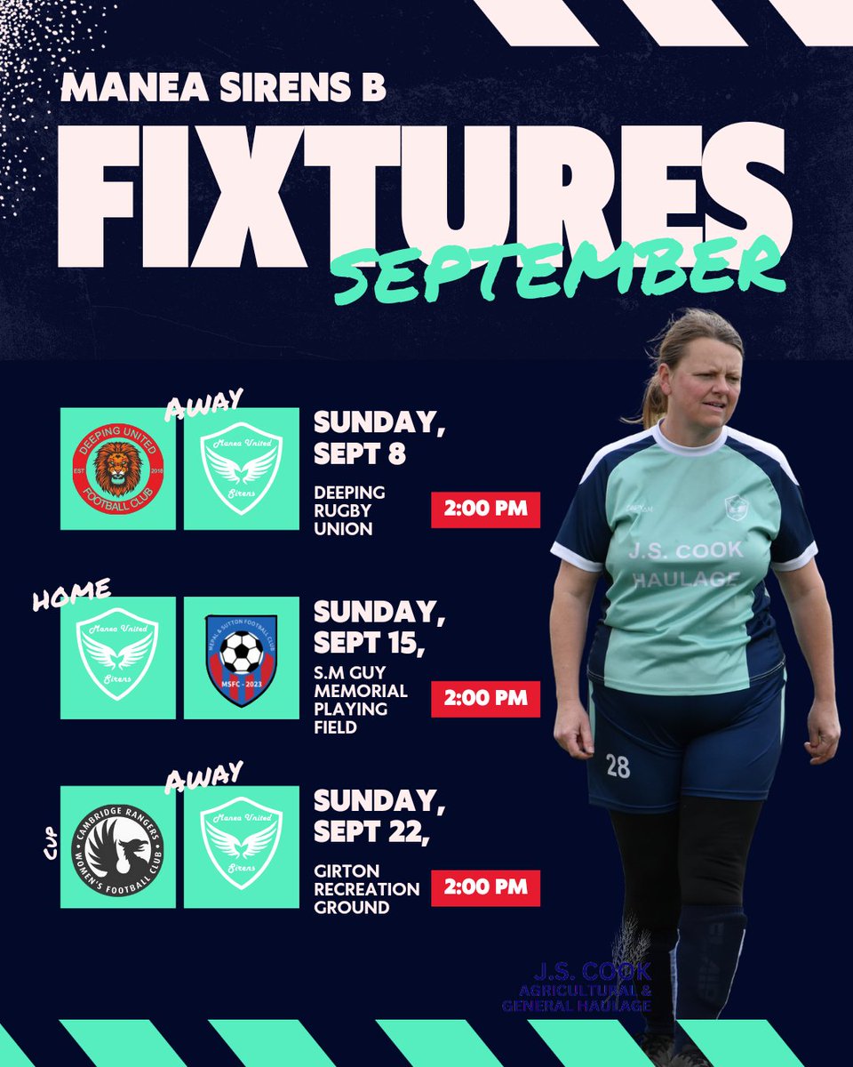 September Fixtures 

A Team- Division 2
B Team - Division 3