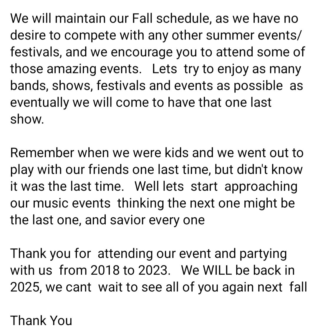 nerockfest's tweet image. A special announcement from our Facebook page.