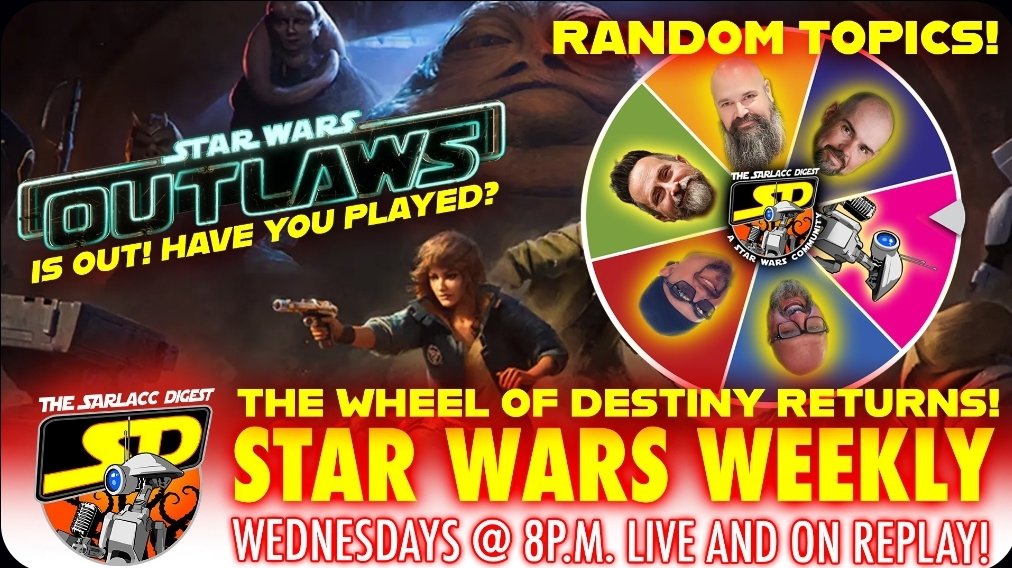 Sometimes, we just need a good ole SPIN THE WHEEL episode to remind us why we do what we do and how much we really do love Star Wars. A TON of negativity and hatred in the fandom, this episode is not part of it ;) 
youtube.com/live/rpw19cI8L…