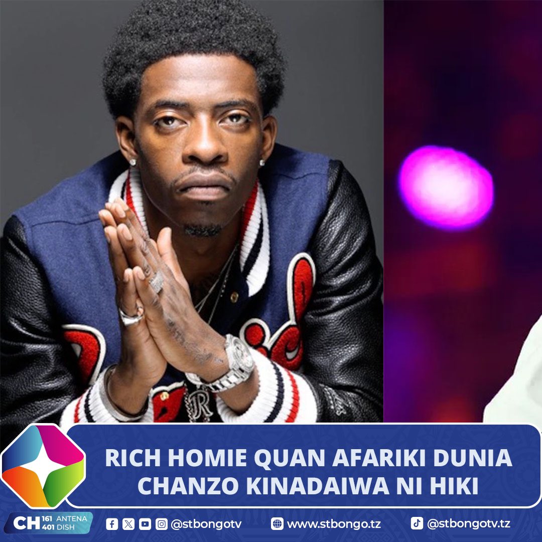 Rapa wa Marekani <a href="/RichHomieQuan/">RICH HOMIE BABY!</a> ) ameripotiwa kuwa amefariki dunia huku kwa mujibu wa chanzo ambacho hakijathibitishwa  rasmi kikidai kuwa ni baada ya kuzidisha dawa za kulevya akiwa nyumbani kwake Atlanta. 

#STBongoUPDATES #RipRichHomieQuan🙏🏾