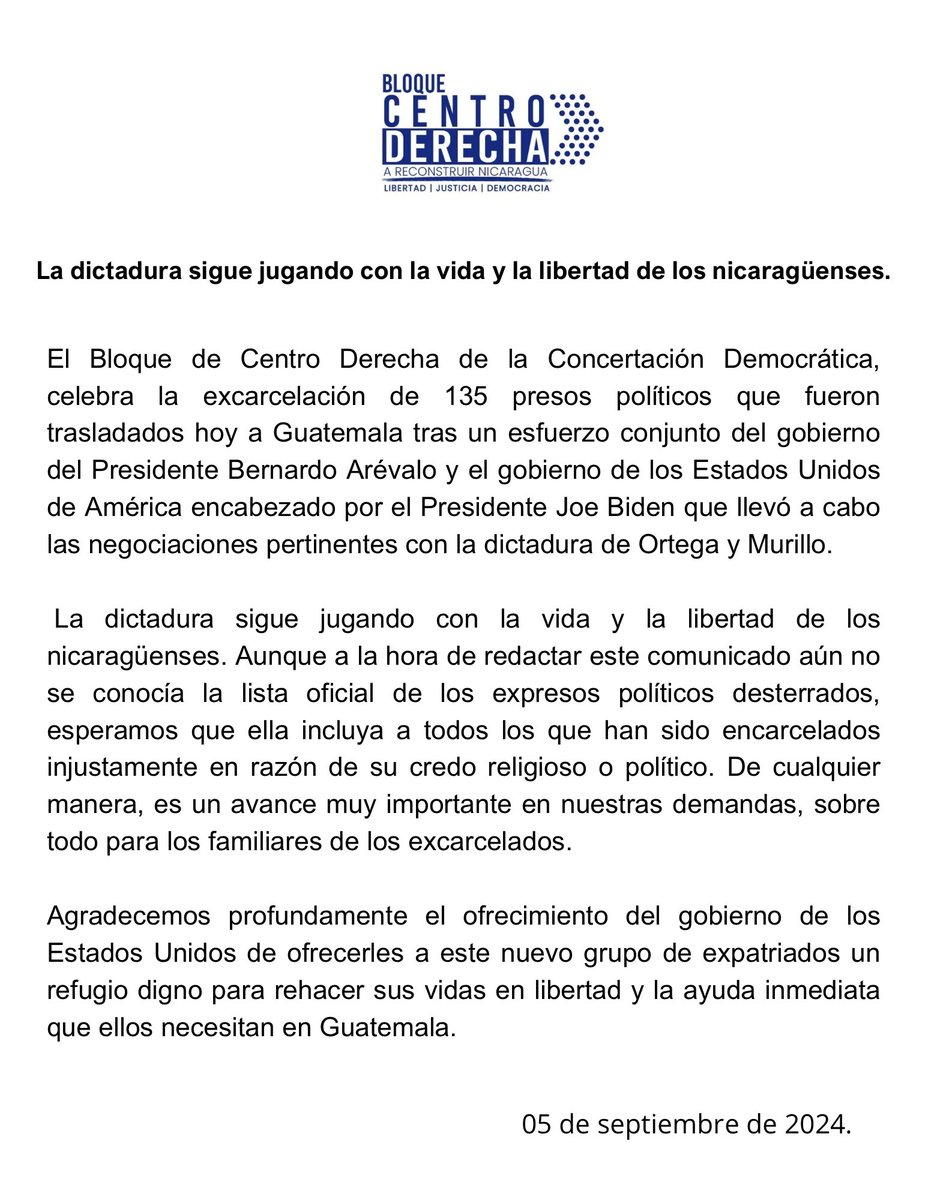Bloque Centro Derecha tweet media