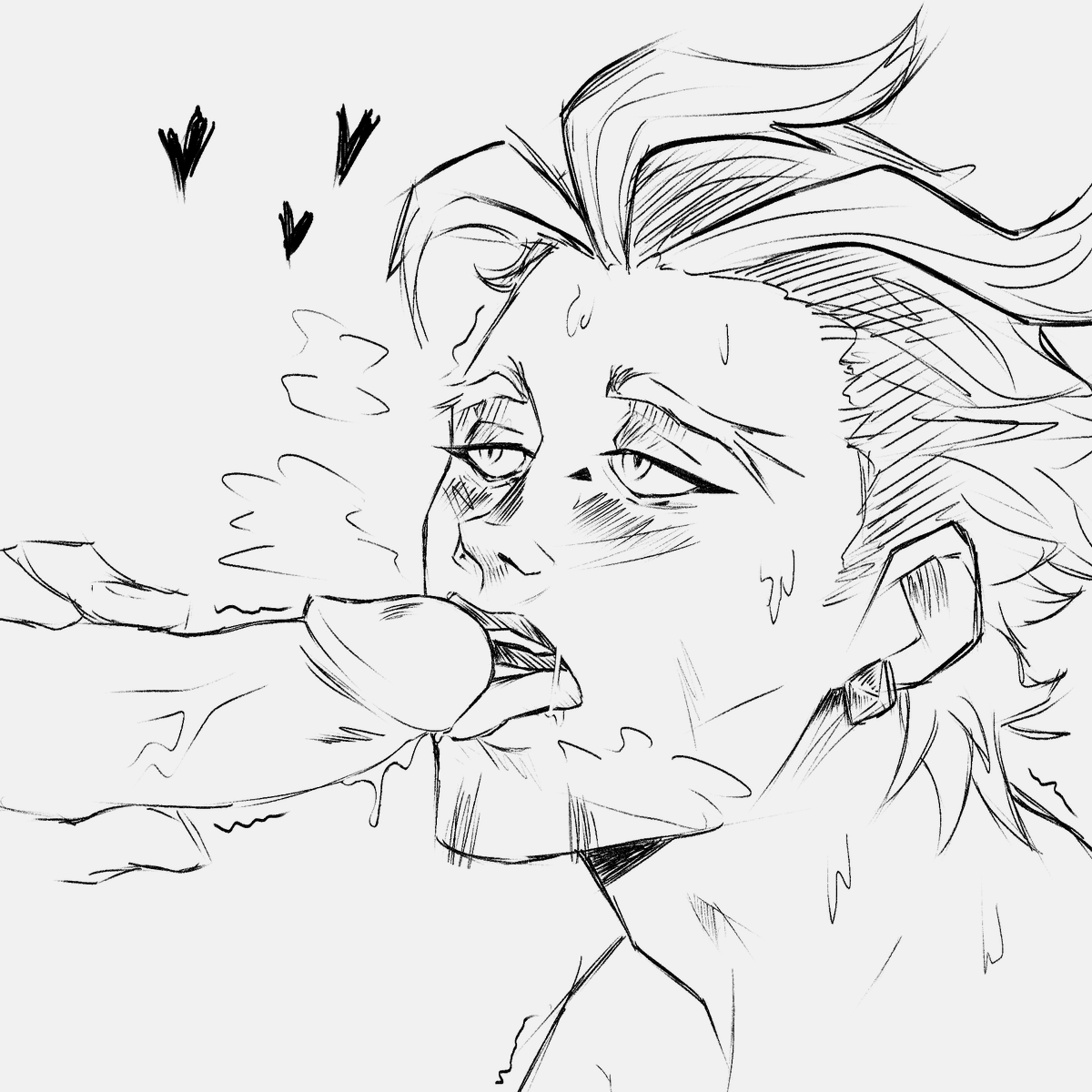 it took me a long time but I finally did it OHO! 
I was a little unsure about drawing something +18 but well... I've been wanting to draw Hawks like this for a long time... or with endeavor. 

but I think the result pleases me :p