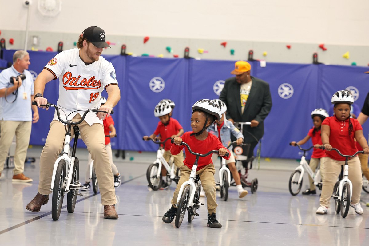 All Kids Bike (@allkidsbike) on Twitter photo More than a few <a href="/Orioles/">Baltimore Orioles</a> fans for life were made today including the entire All Kids Bike team!
With The Oriole Bird in tow, Orioles pitcher, Cole Irvin delivered bikes to Walter P. Carter Elementary School. This is the second school he has donated the All Kids Kindergarten PE More than a few <a href="/Orioles/">Baltimore Orioles</a> fans for life were made today including the entire All Kids Bike team!
With The Oriole Bird in tow, Orioles pitcher, Cole Irvin delivered bikes to Walter P. Carter Elementary School. This is the second school he has donated the All Kids Kindergarten PE