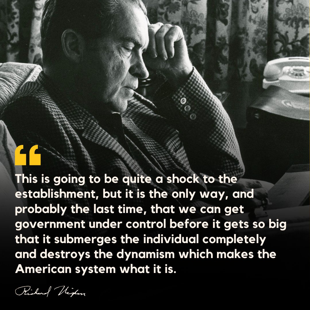 A note from President Nixon's diary as he was beginning his second term. The need to reorganize the federal government was top of mind.