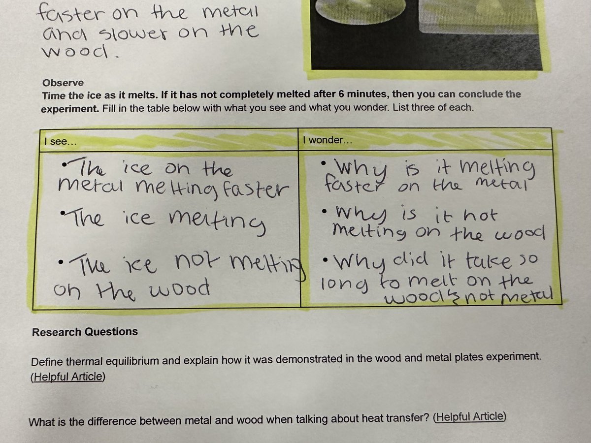 Ms. Rollow’s chemistry students develop questions and construct explanations using their observations of scientific phenomena. ⁦<a href="/McKinneyNorthHS/">McKinney North HS</a>⁩  ⁦<a href="/MsRollow/">MsRollow</a>⁩ #ThisIsNorth #McKinneyScience #curiouscreativeconnected ⁦<a href="/BradburySciGirl/">Samantha Bradbury</a>⁩