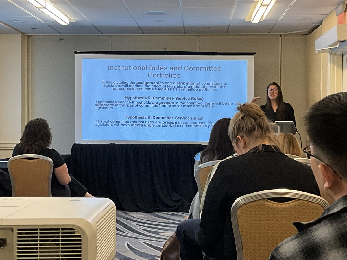 University of Arizona’s #TessaProvins presenting at the #APSA2024 on “Identity &amp; Representation” panel re: “Overburdened or Underutilized: An Examination of Women’s Committee Assignments.”

#PoliticalScience #APSA #Congress #Women .<a href="/TessaProvins/">Tessa Provins</a>