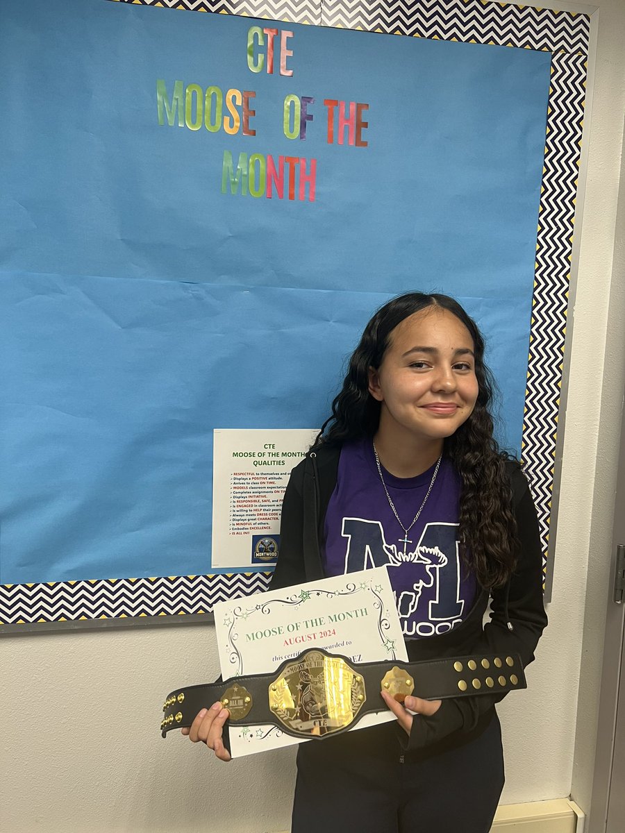 Gerardo Gomez (@ggomez_mms) on Twitter photo Congratulations to our very first Gateway and Entrepreneurship Moose of the Month!! Our Scholars exemplified all the positive Moose qualities for the month of August and have earned the Moose Championship Belt!! Excellent Job!! <a href="/Montwood_MS/">Dr. Melissa (Martinez) Saenz</a> ๐๐ซ Congratulations to our very first Gateway and Entrepreneurship Moose of the Month!! Our Scholars exemplified all the positive Moose qualities for the month of August and have earned the Moose Championship Belt!! Excellent Job!! <a href="/Montwood_MS/">Dr. Melissa (Martinez) Saenz</a> ๐๐ซ