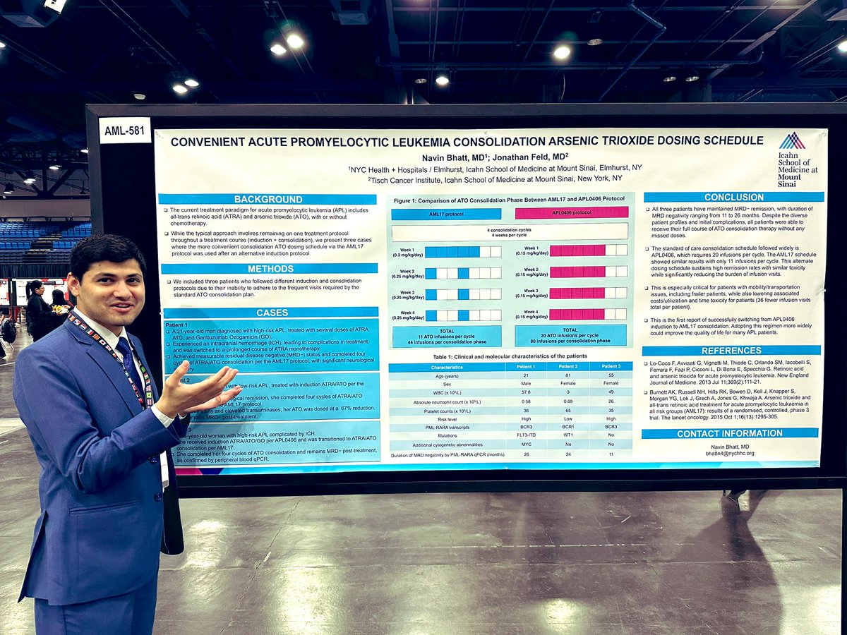 nnavinbhatt's tweet photo. Let us talk about Acute Promyelocytic Leukemia (APL)! I’ll be at poster AML-581—let's connect! #SOHO2024 @SocietyofHemOnc https://t.co/gGJ6vHJUE9