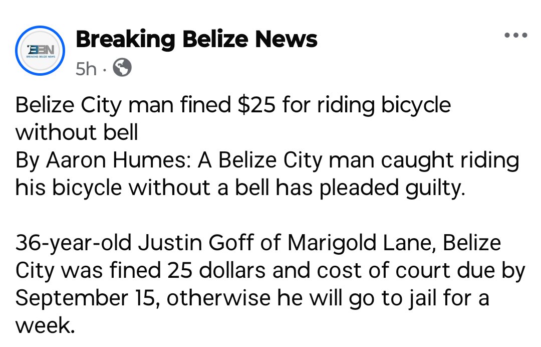 Belize not playing