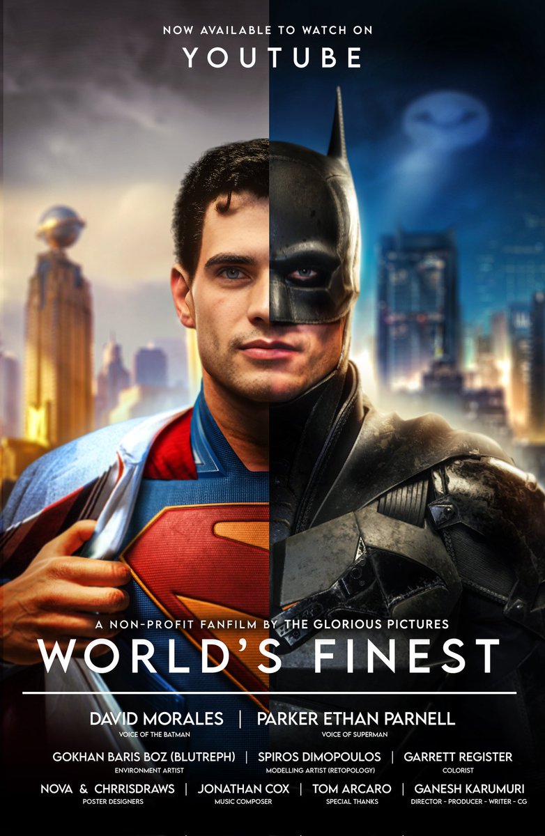 TheGlriousPicts's tweet photo. Thank you so much for all the love and support for "WORLD'S FINEST" - Final post related to World's Finest 
•
You guys can now also rate "WORLD'S FINEST" on IMDb (link in bio)
•
Final Poster made by  @novaartist_
Stay tuned for more glorious projects!!!
•
#Batman #Superman https://t.co/pyaFIsyasl