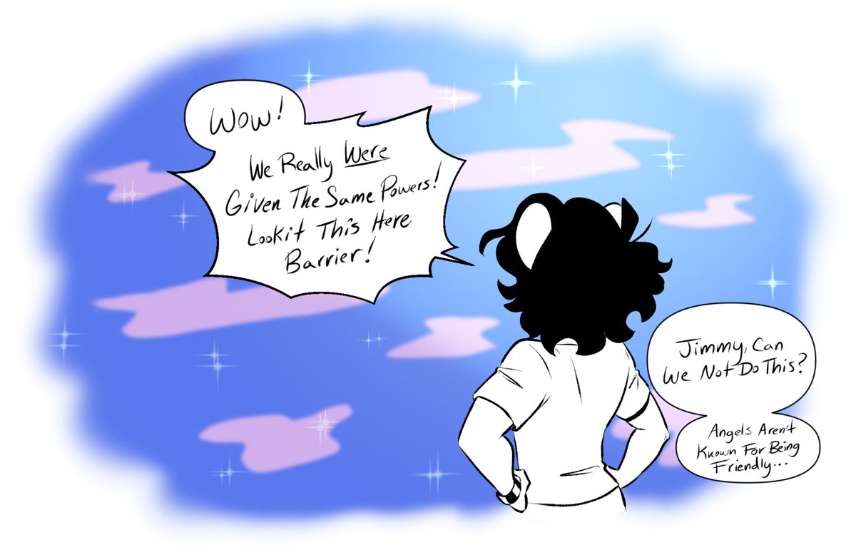 I need to make a ligit comic of this but here's a repost of all the doodles I have of Jimmy meeting a Fallen Angel
#originalcharacters 