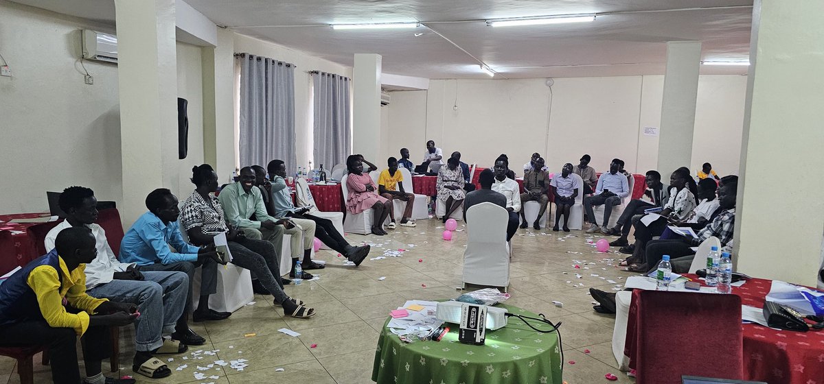SFCG_SS's tweet photo. We're kicking off the 2nd (CGA) Training in Juba! 
As part of the Year YEA Project, 30 selected Youth Corps from new learning centers will undergo this vital peacebuding training from Sep 4-6, 2024. Stay tuned for more updates! 
 #SSOT #YouthEmpowerment 
@USAIDSouthSudan https://t.co/J75HRHptpV