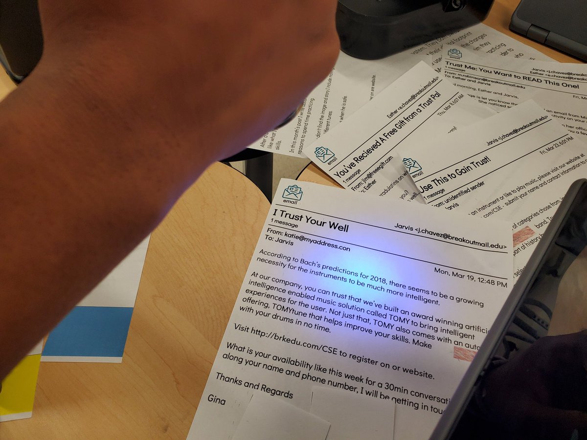 CareerTech_TPSD's tweet image. Can these Exploring Computer Science students #Breakout of these challenges? 🤔 #CodeBuddies #binarycode 🖥 #LipSyncRevenge #passwordprotection 🔐 @breakoutEDU